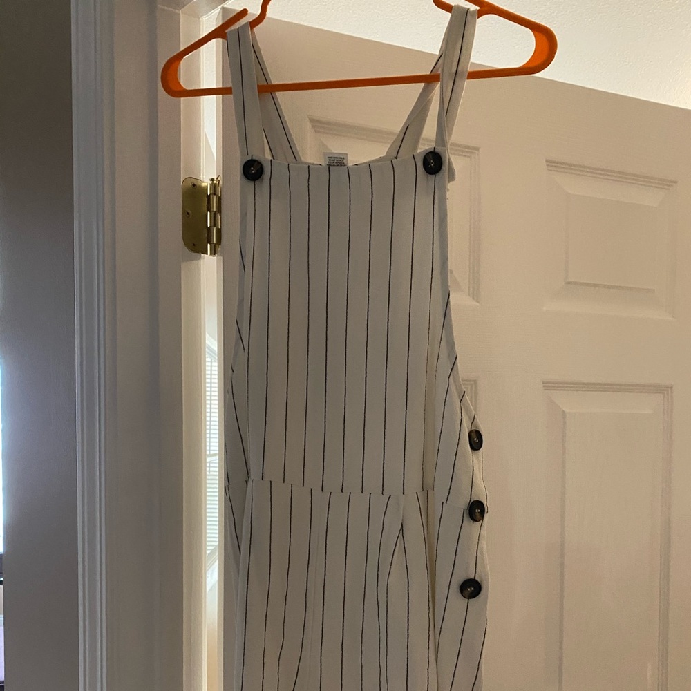 Linen short overalls